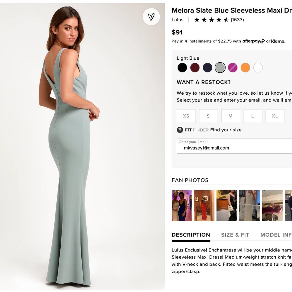 Melora Slate Blue Sleeveless Maxi Dress